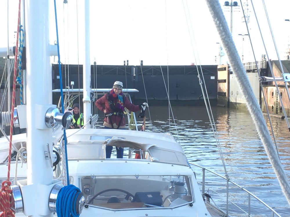 Foto af Rhumb Runner i Kielerkanalen, efteråret 2017