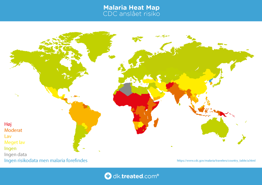 Malaria world map